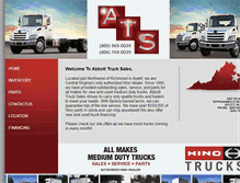 Tablet Screenshot of abbotttruck.com